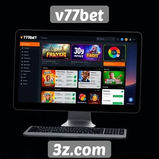 Interface e experiência do usuário no v77bet